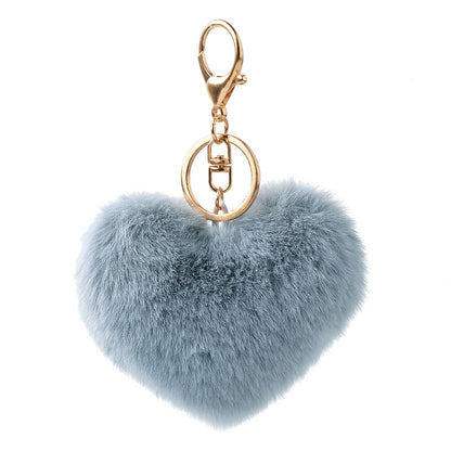 Valentines Fur Heart Key-Chain