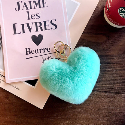 Valentines Fur Heart Key-Chain