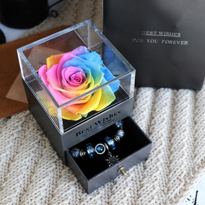 Valentines Day Rose Jewellery Box