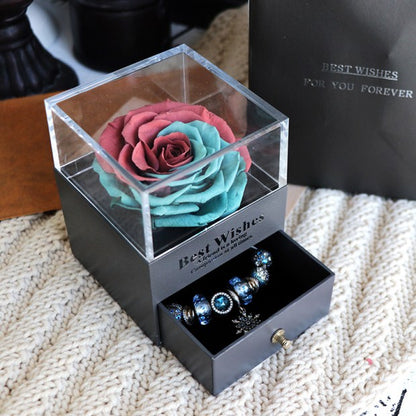 Valentines Day Rose Jewellery Box