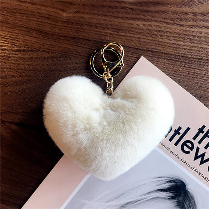 Valentines Fur Heart Key-Chain