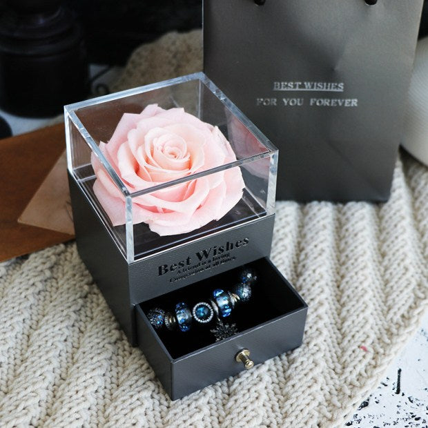 Valentines Day Rose Jewellery Box