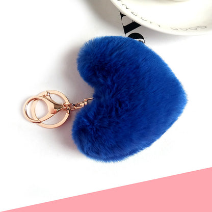 Valentines Fur Heart Key-Chain