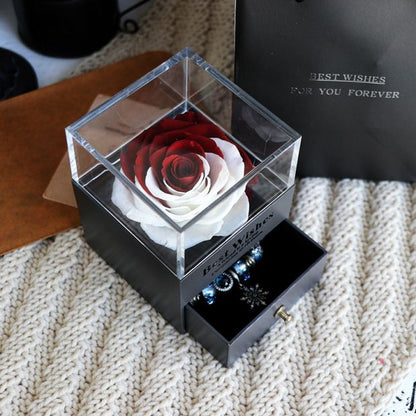 Valentines Day Rose Jewellery Box