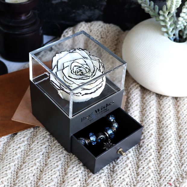 Valentines Day Rose Jewellery Box