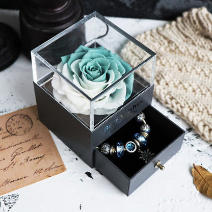 Valentines Day Rose Jewellery Box