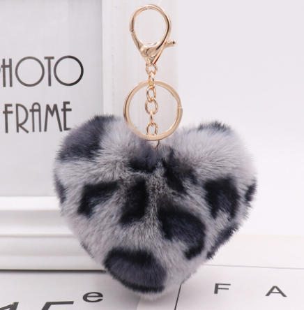 Valentines Fur Heart Key-Chain